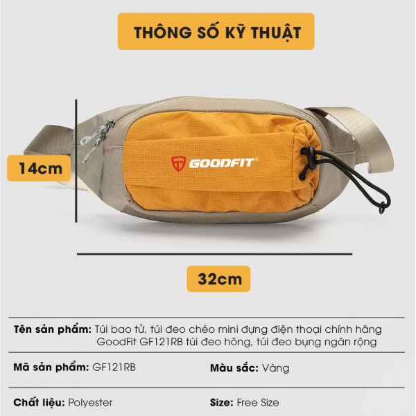 Túi bao tử, túi đeo chéo GoodFit GF121RB