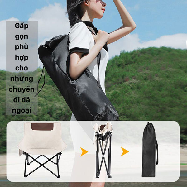 Ghế mặt trăng gấp gọn