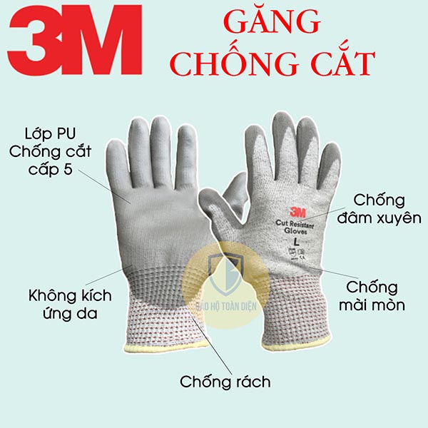 Găng tay chống cắt 3M cấp 5