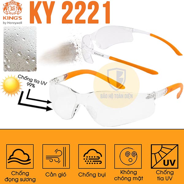 Kính chống bụi gọng mềm Kings KY 2221