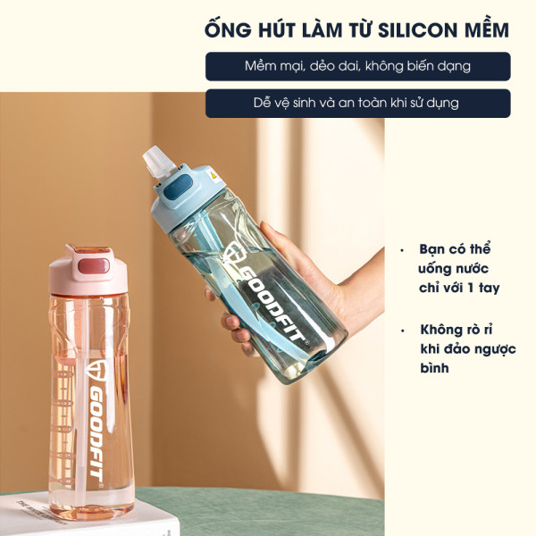 Bình nước thể thao 800ml GoodFit GF05RA